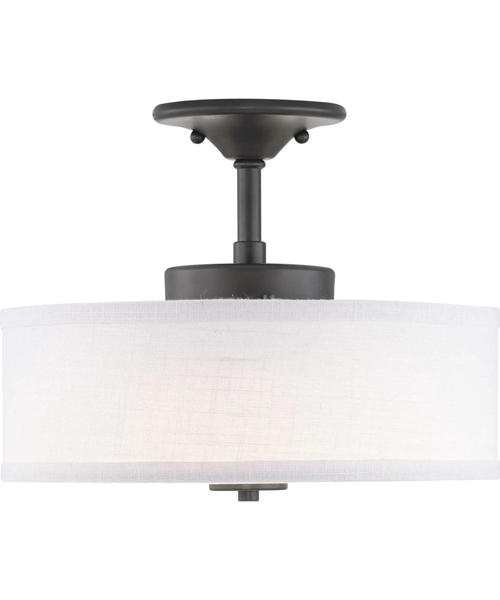 Inspire LED 13" LED Semi-Flush Graphite - Image 6