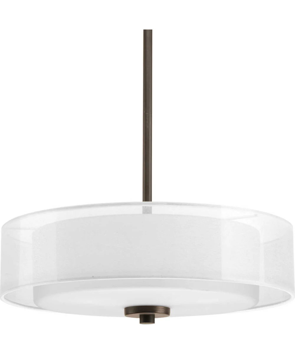 Invite 3-Light 15" Semi-Flush Convertible Antique Bronze - Image 2