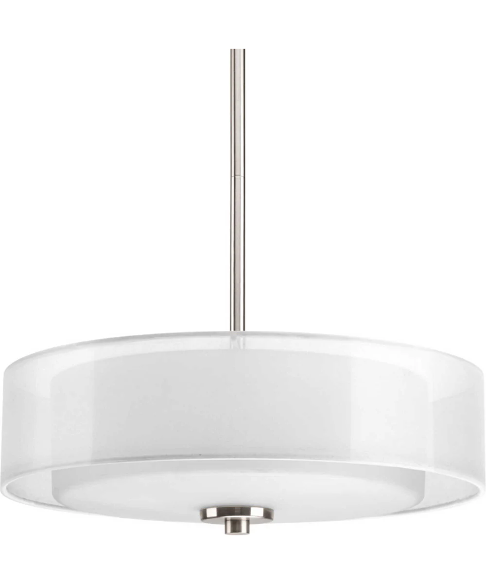 Invite 3-Light 15" Semi-Flush Convertible Brushed Nickel - Image 7
