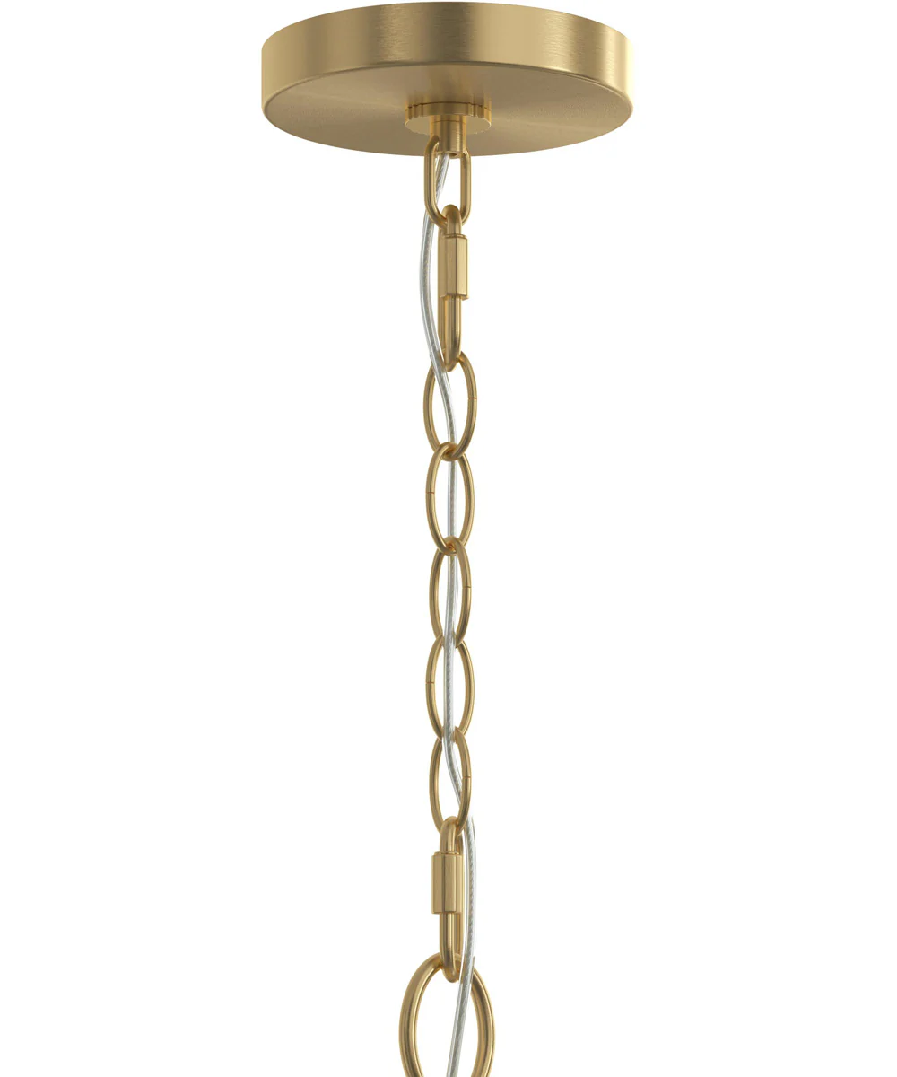 Jheni 1-Light Pendant with Clear Glass Shade Brushed Gold - Image 5