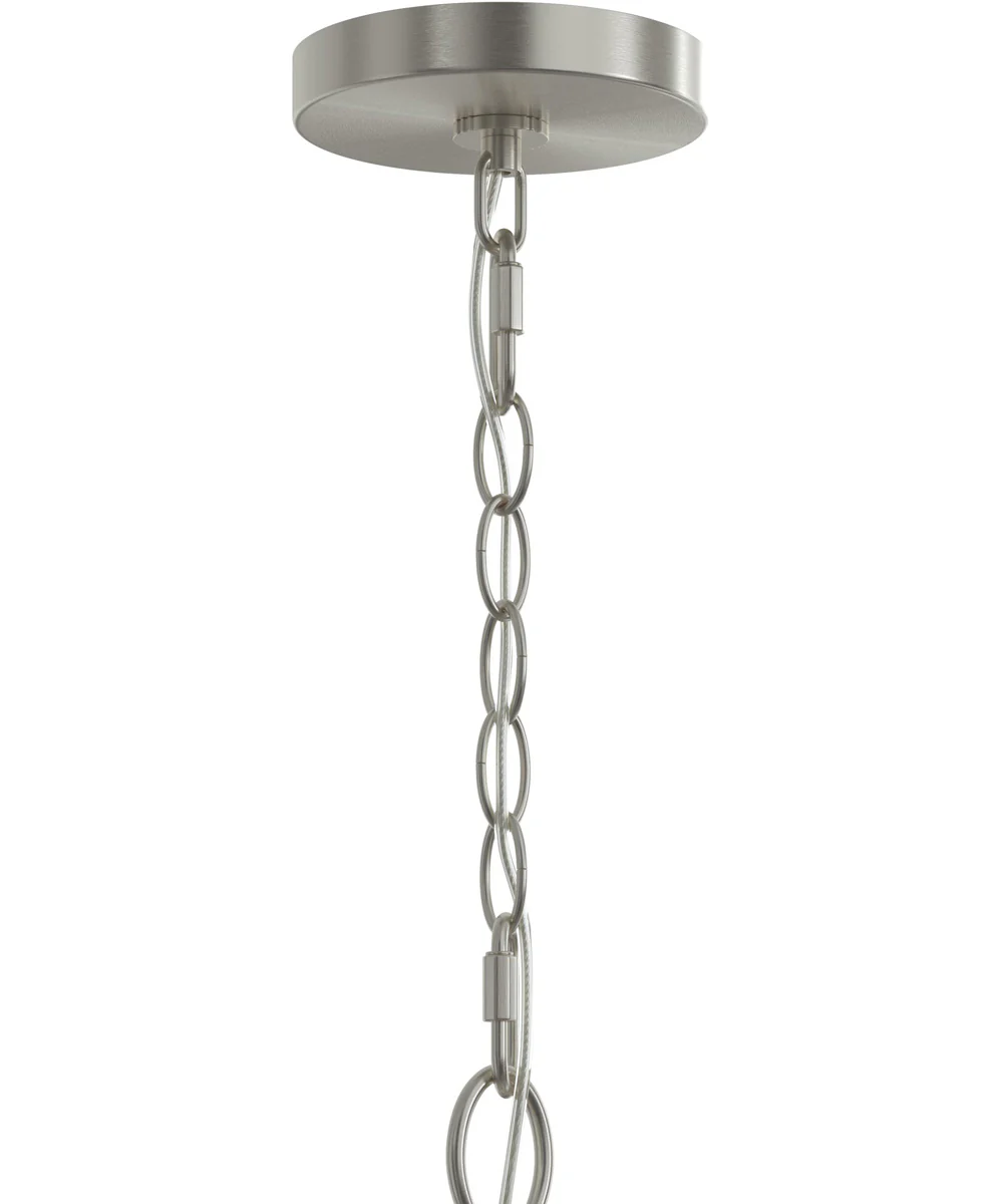 Jheni 1-Light Pendant with Clear Glass Shade Brushed Nickel - Image 4