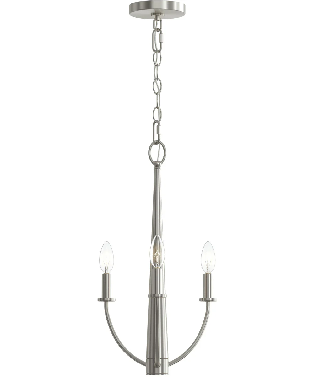 Jheni 3-Light Chandelier Brushed Nickel - Image 6