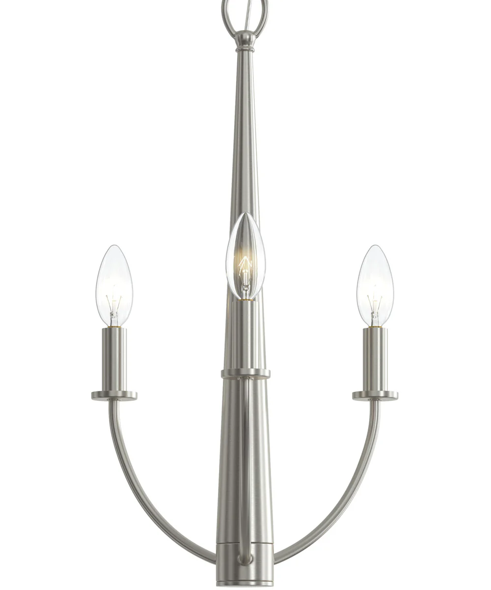 Jheni 3-Light Chandelier Brushed Nickel - Image 7