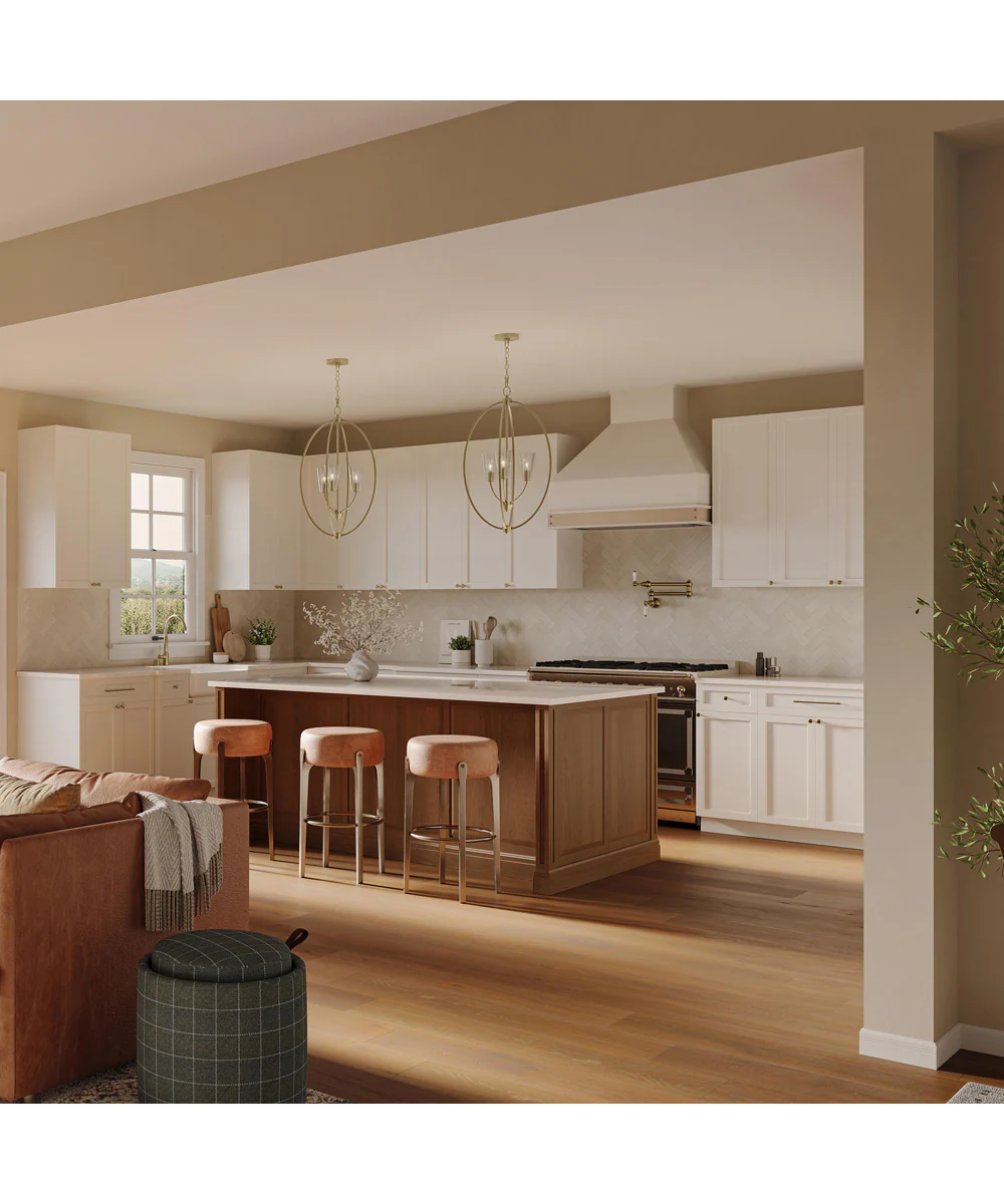 Jheni 3-Light Foyer Pendant with Clear Glass Shades Brushed Gold - Image 2