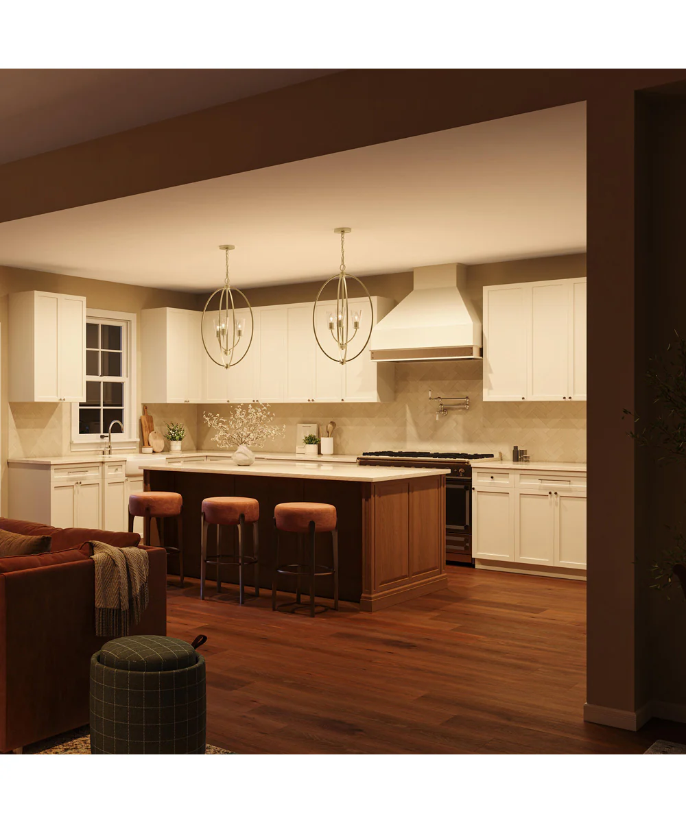 Jheni 3-Light Foyer Pendant with Clear Glass Shades Brushed Gold - Image 3
