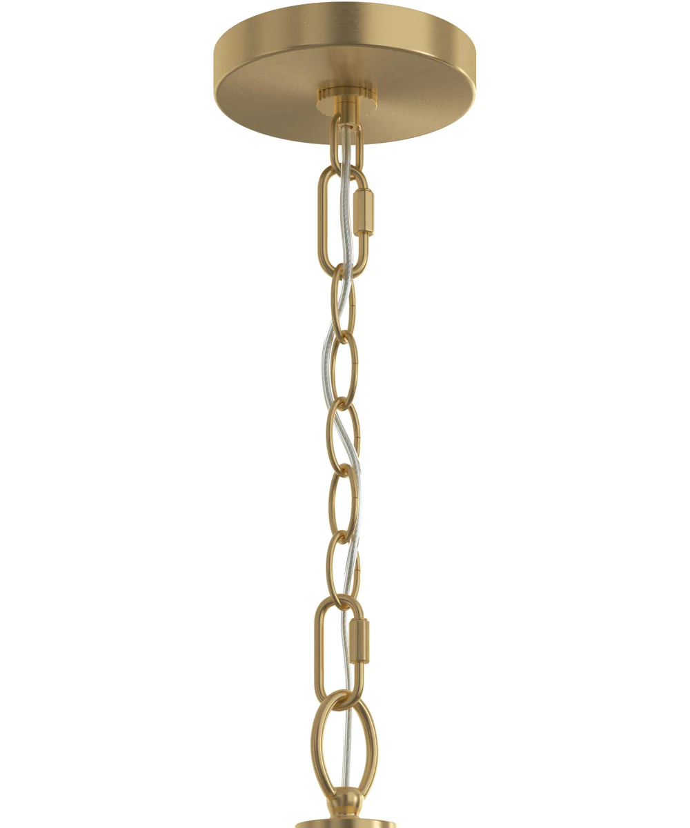 Jheni 3-Light Foyer Pendant with Clear Glass Shades Brushed Gold - Image 5