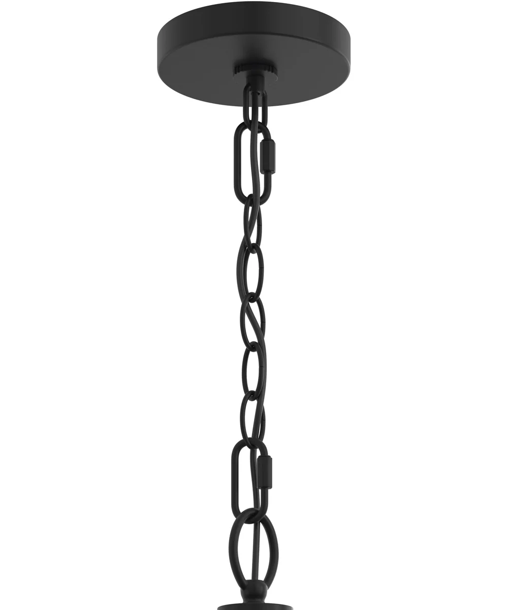 Jheni 3-Light Foyer Pendant with Clear Glass Shades Matte Black - Image 5