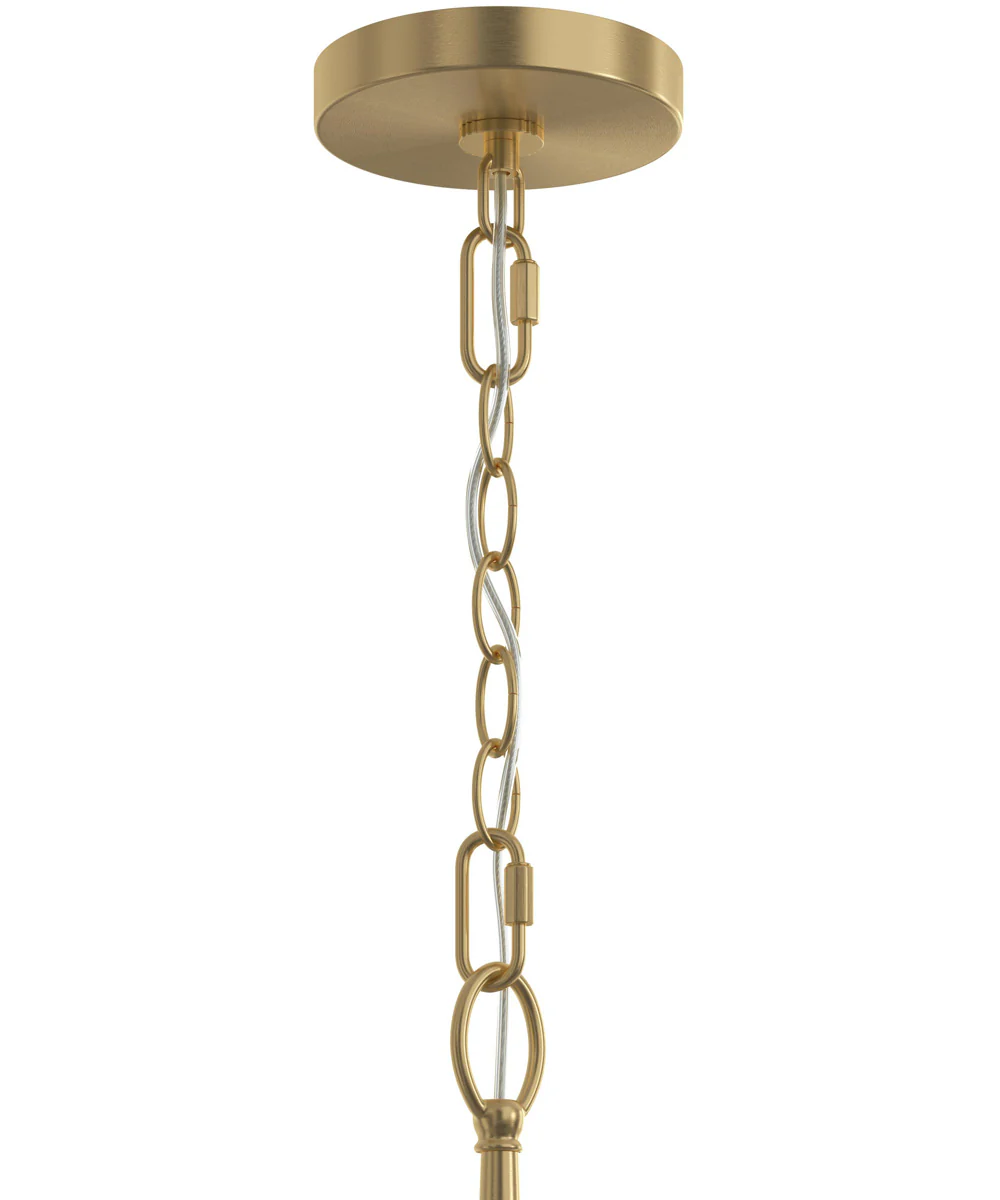 Jheni 4-Light Chandelier with Clear Glass Shades Brushed Gold - Image 5