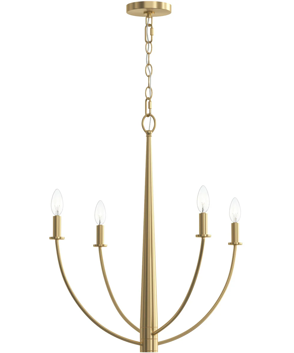 Jheni 4-Light Medium Chandelier Brushed Gold - Image 6