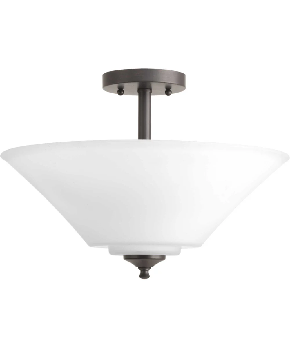 Joy 3-Light 16-5/8" Semi-Flush Convertible Antique Bronze - Image 3