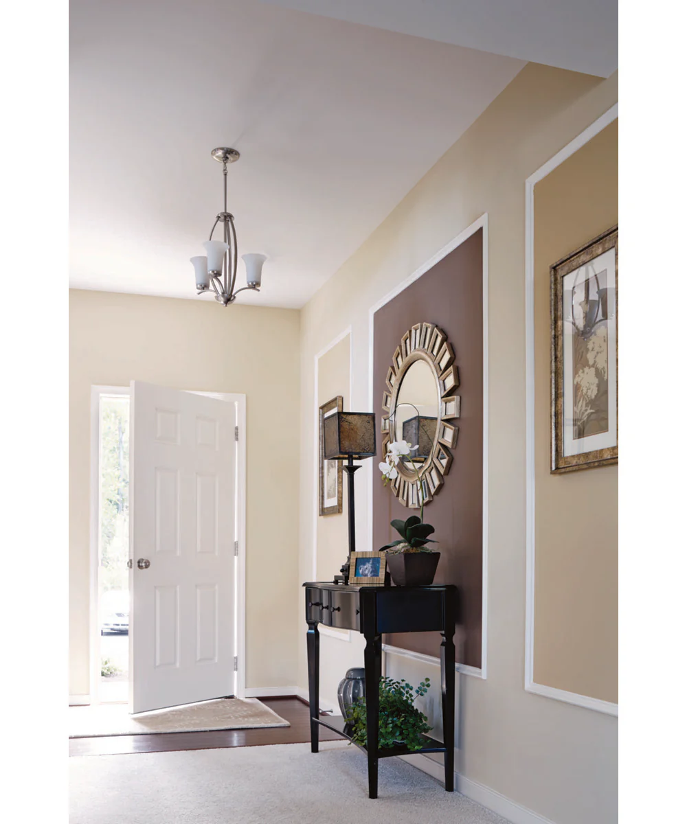 Joy 3-Light Foyer Chandelier Brushed Nickel - Image 2