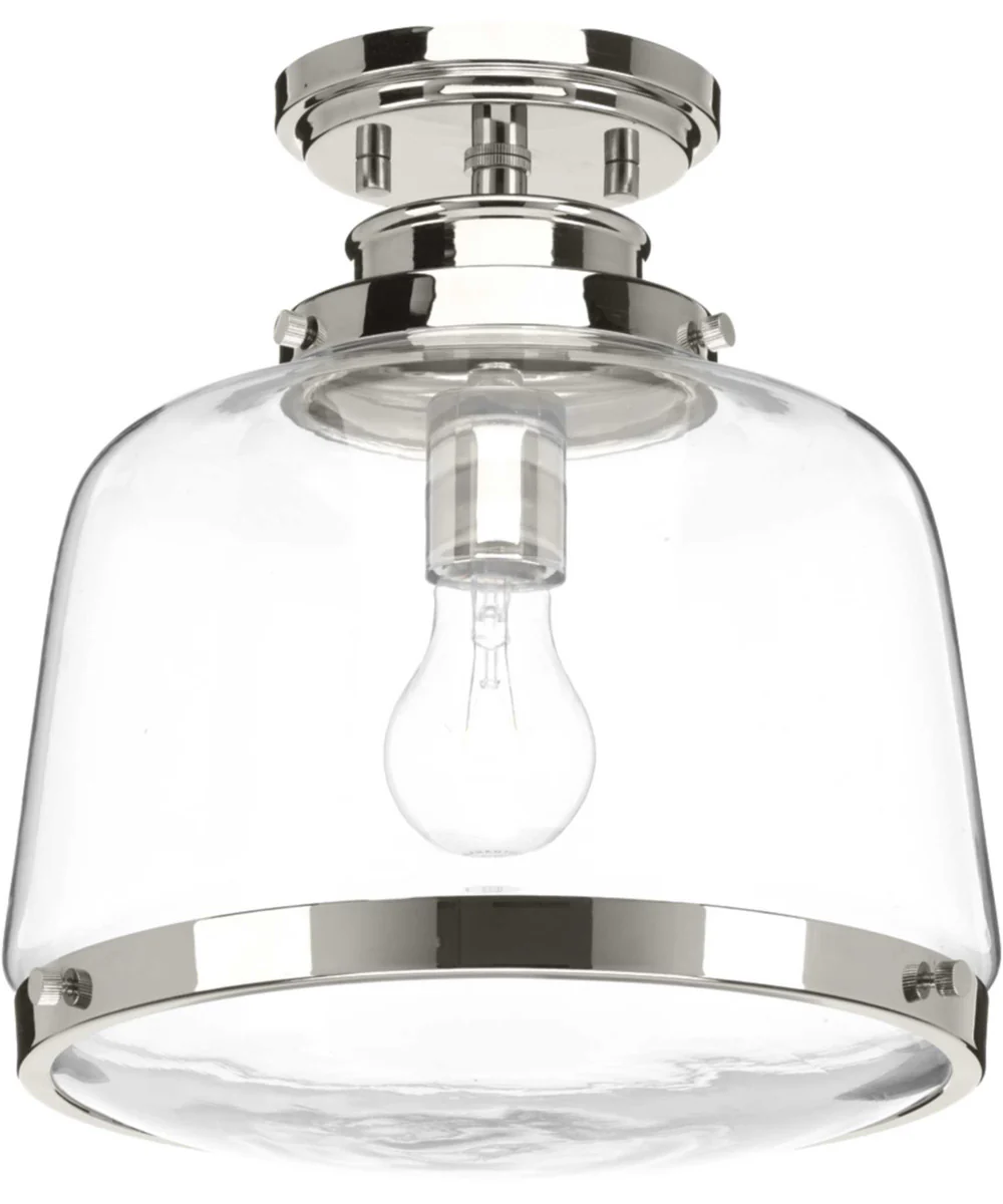 Judson 11" Flush Mount Polished Nickel