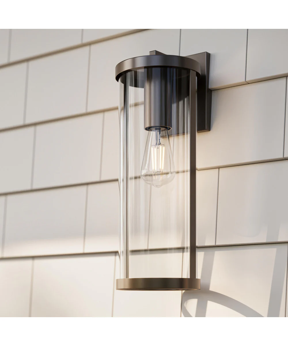 Kagen Extra Large Outdoor Wall Light with Clear Glass Panels Antique Bronze - Image 10