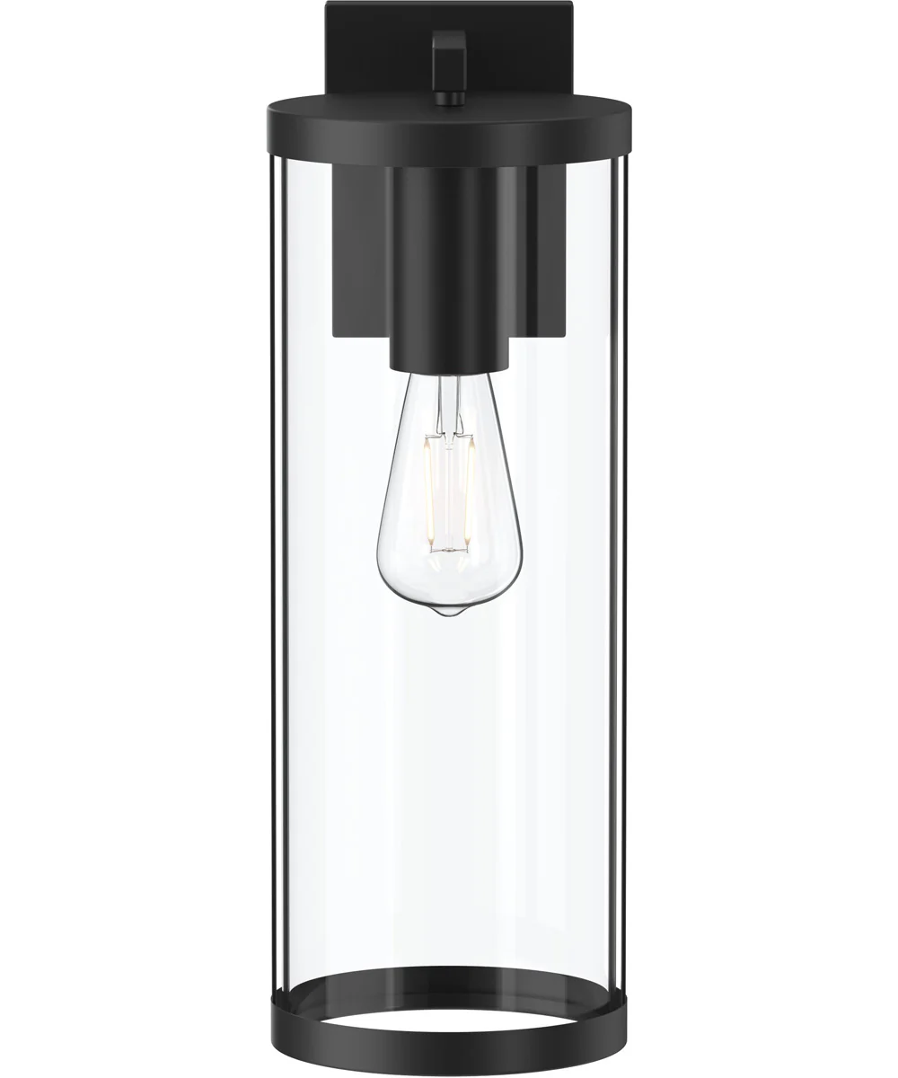Kagen Extra Large Outdoor Wall Light with Clear Glass Panels Matte Black - Image 6