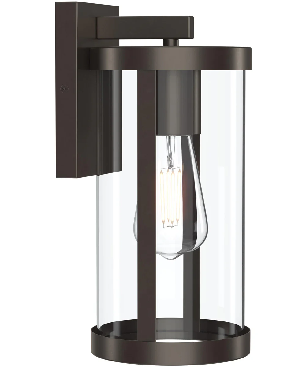 Kagen Medium Outdoor Wall Light with Clear Glass Panels Antique Bronze - Image 7