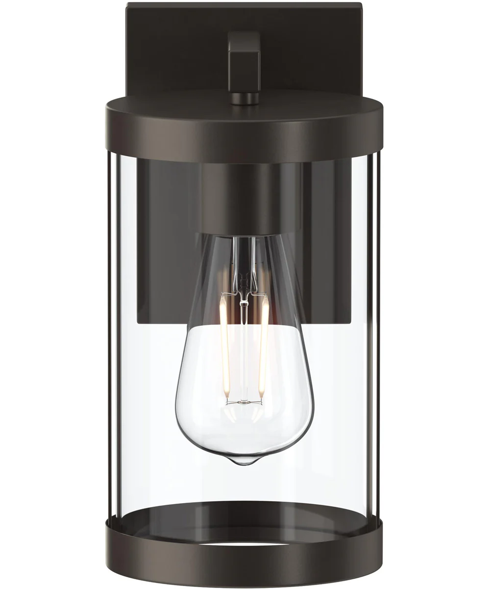 Kagen Small Outdoor Wall Light with Clear Glass Panels Antique Bronze - Image 4