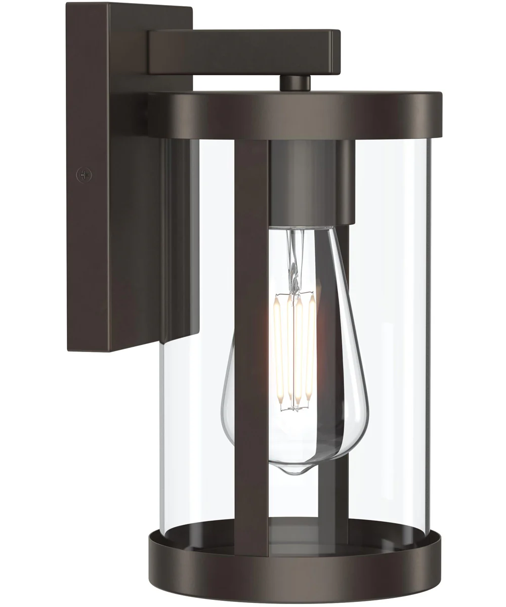 Kagen Small Outdoor Wall Light with Clear Glass Panels Antique Bronze - Image 5