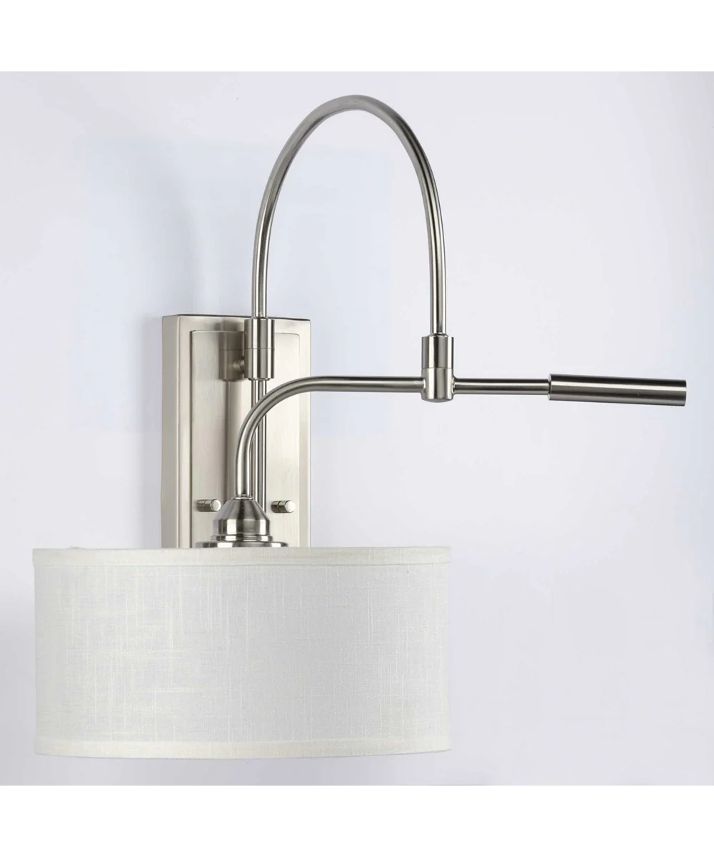 Kempsey 1-Light Swing Arm Wall Bracket Brushed Nickel - Image 11