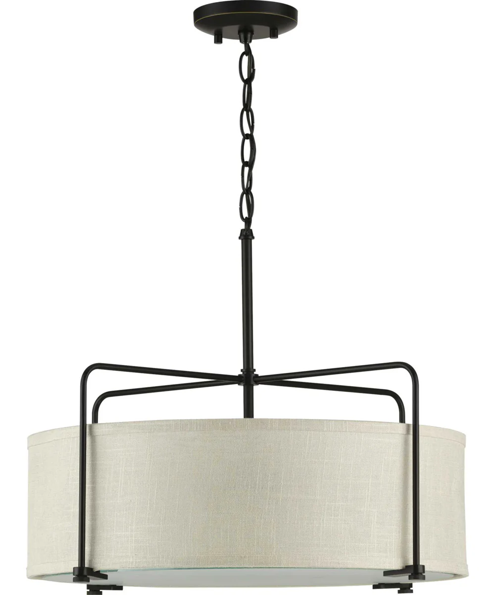 Kempsey 3-Light Semi-Flush Convertible Antique Bronze - Image 6