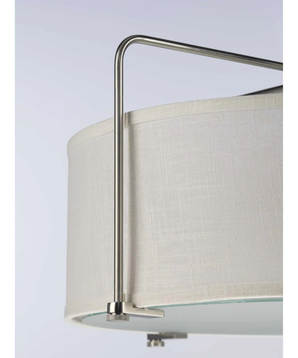 Kempsey 3-Light Semi-Flush Convertible Brushed Nickel - Image 4
