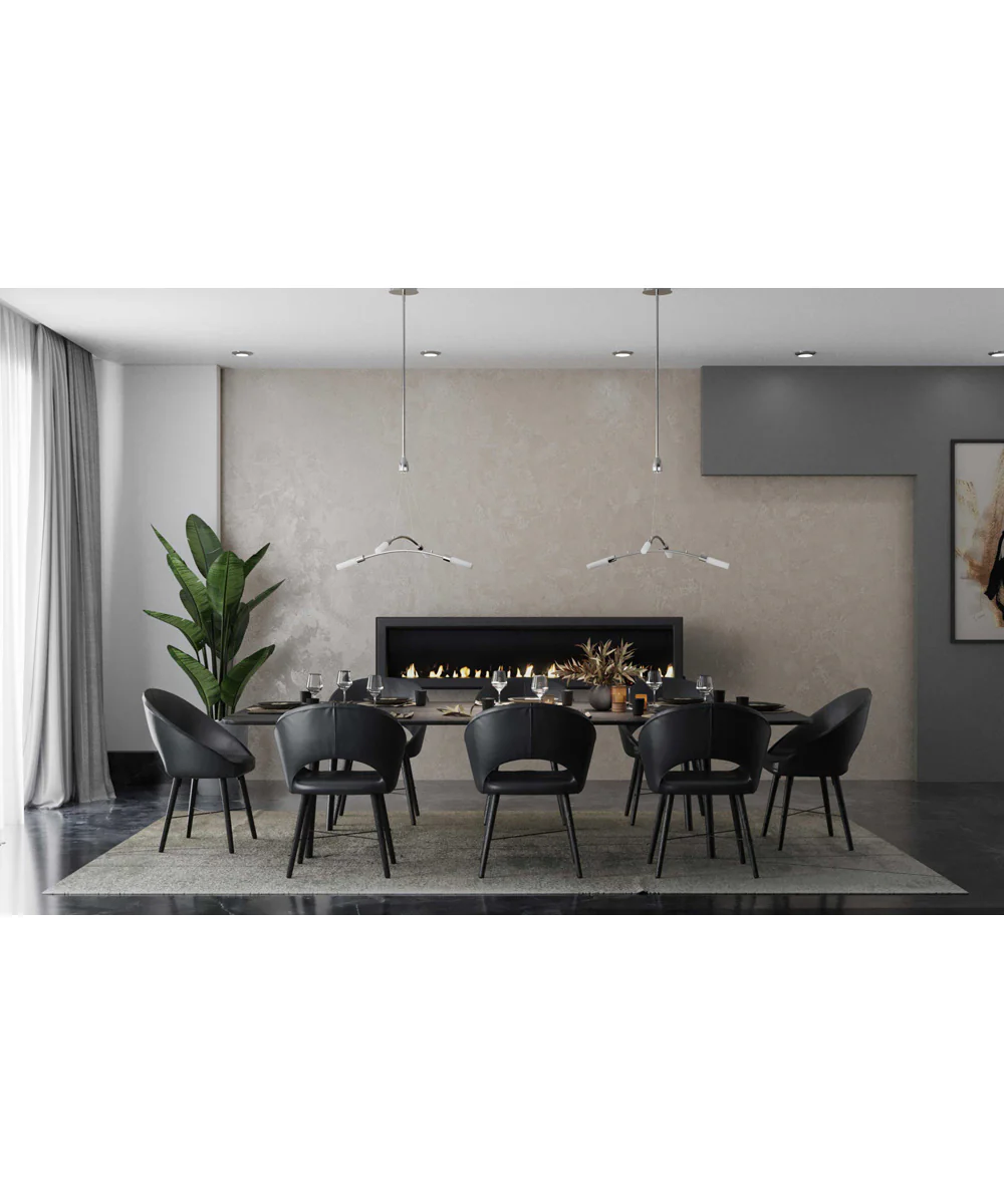 Kylo LED 4-Light Frosted Acrylic Modern Style Chandelier Light Brushed Nickel - Image 2