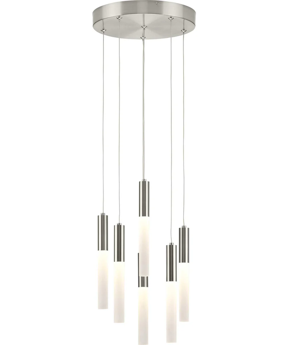 Kylo LED 6-Light Modern Style Hanging Pendant Light Brushed Nickel - Image 3