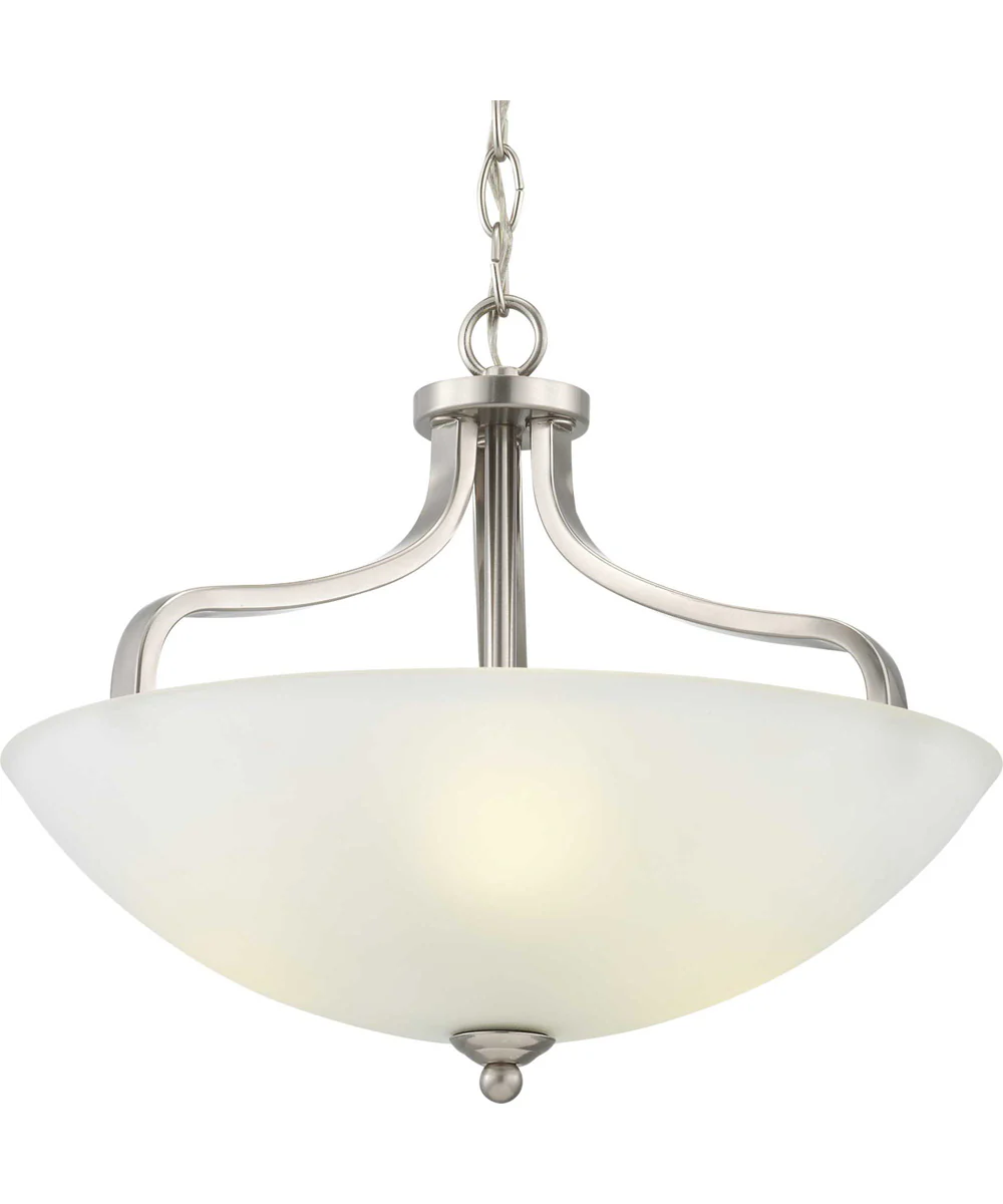 Laird 3-Light Semi-Flush Convertible Brushed Nickel - Image 6