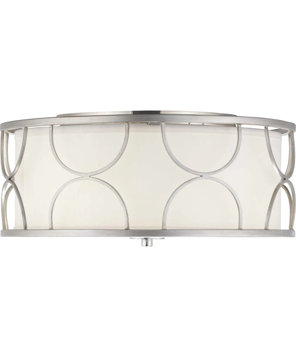 Landree 16" 3-Light Flush Mount Silver Ridge - Image 5