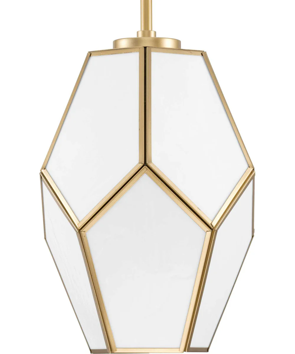 Latham 1-Light Vintage Brass Contemporary Pendant Vintage Gold