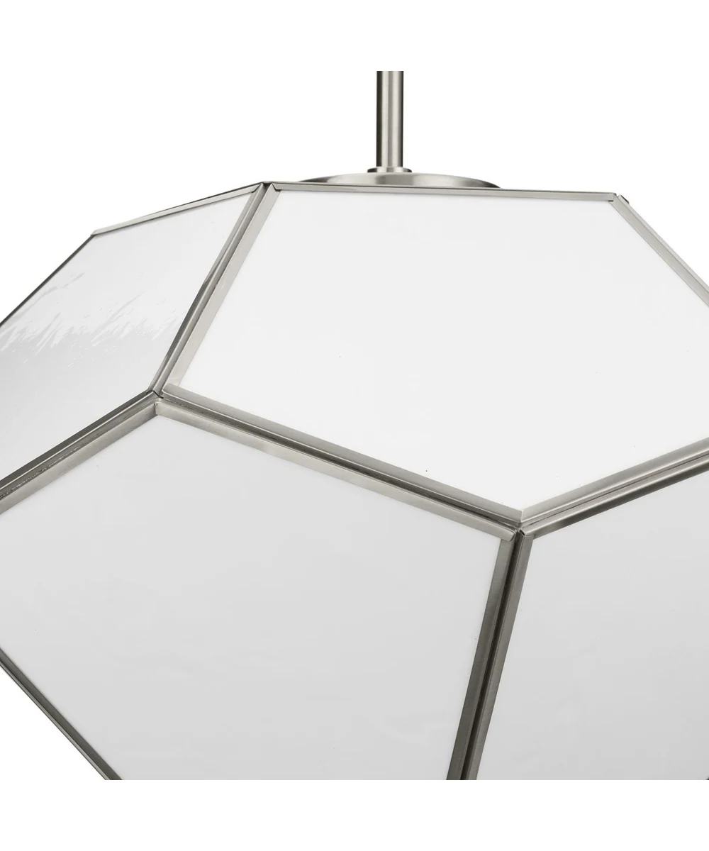 Latham 18 in. 3-Light Flush Mount Brushed Nickel - Image 12