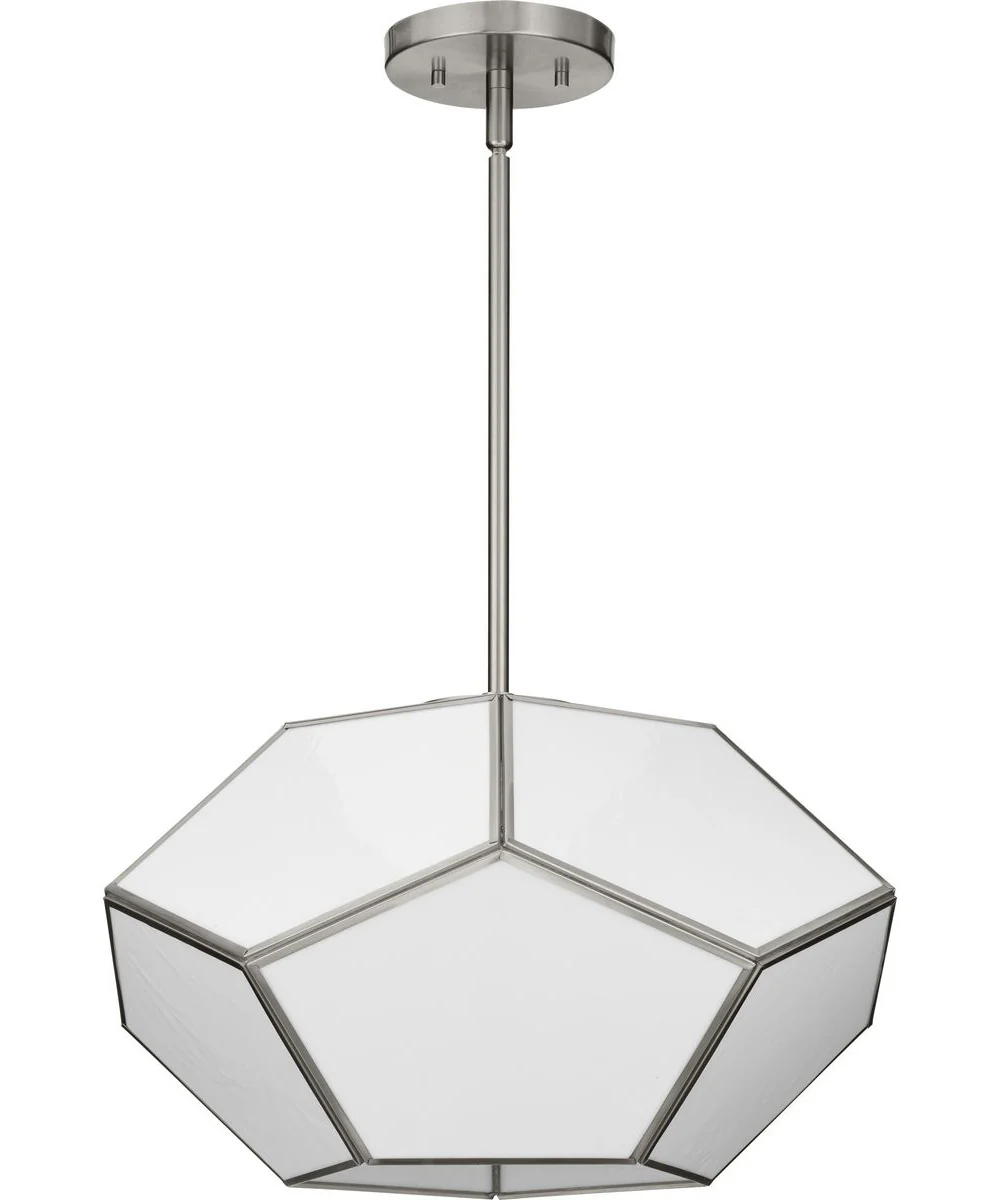 Latham 18 in. 3-Light Flush Mount Brushed Nickel - Image 7