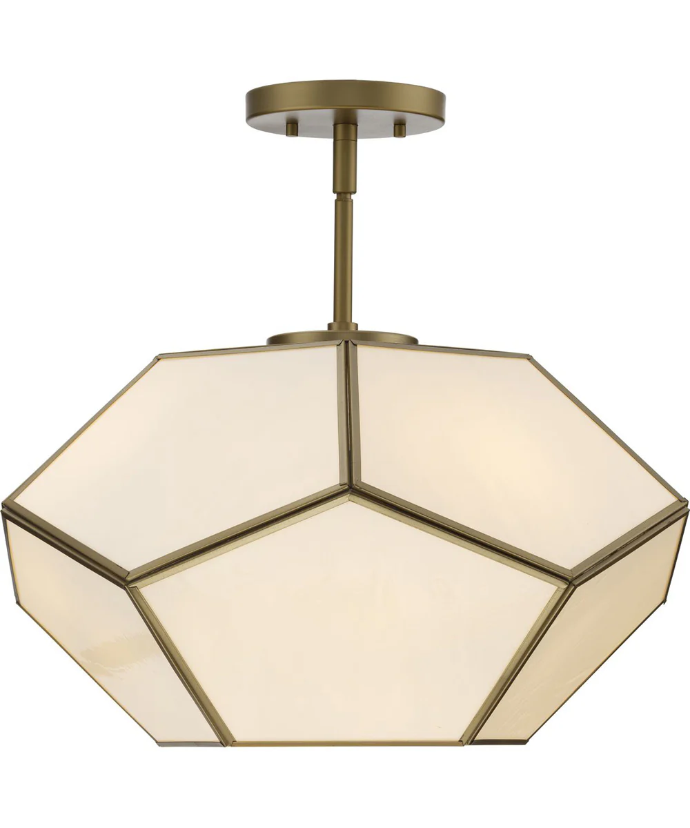 Latham 18 in. 3-Light Flush Mount Vintage Gold - Image 12
