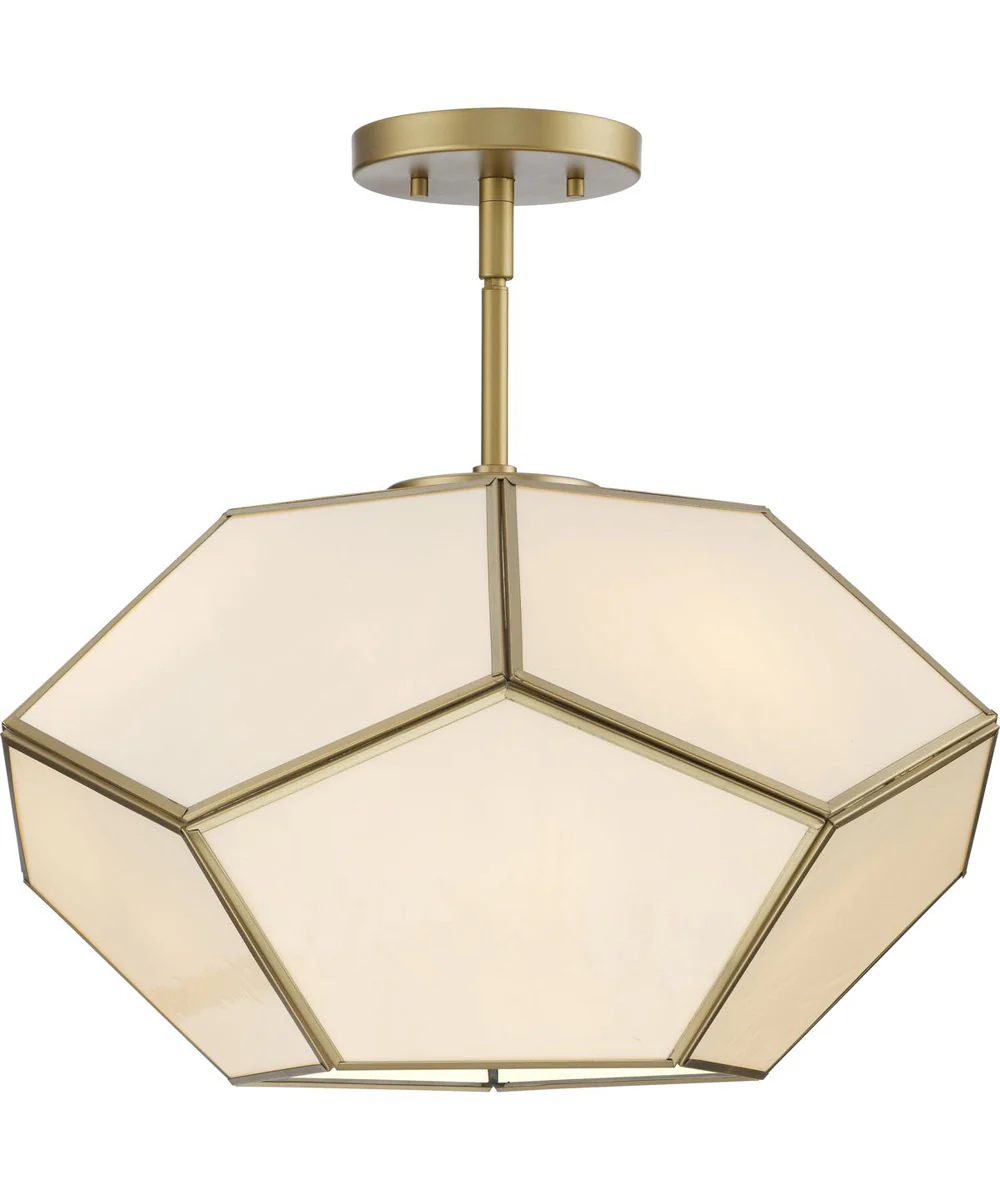 Latham 18 in. 3-Light Flush Mount Vintage Gold - Image 5