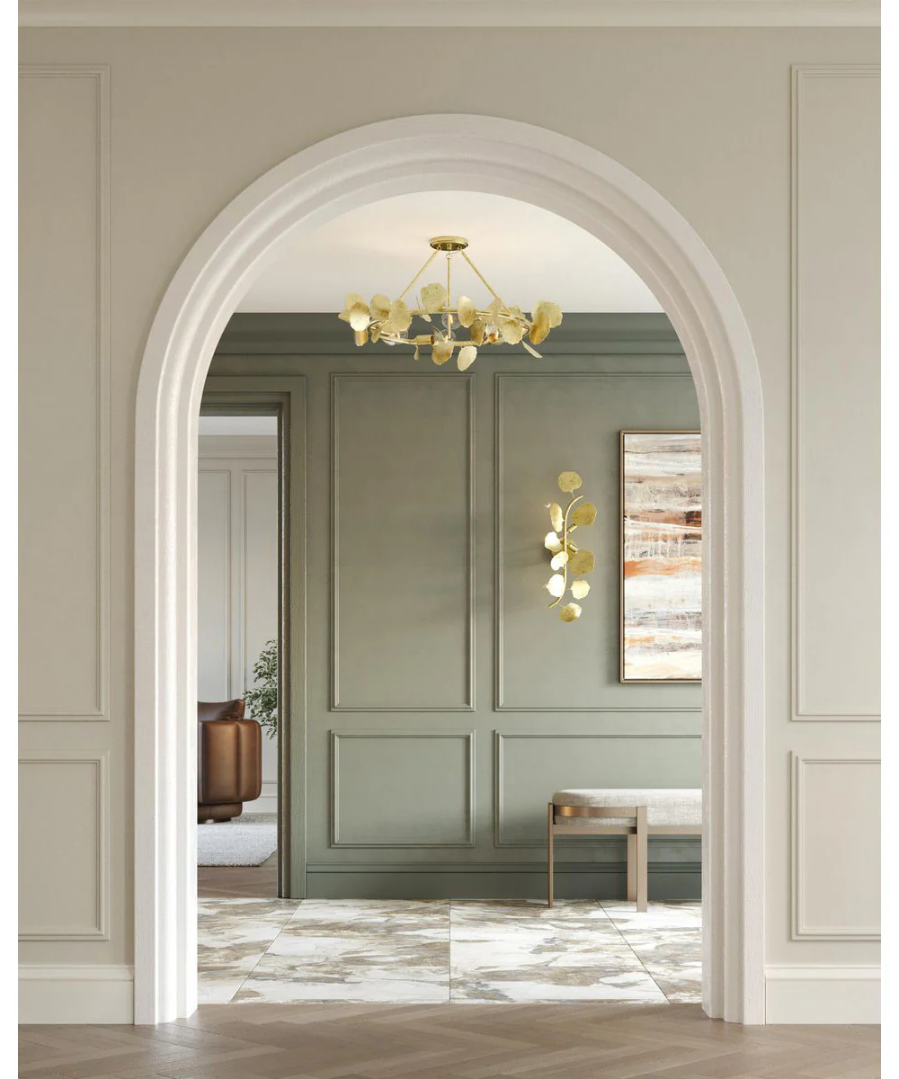 Laurel 4-Light Wall Bracket Gilded Silver - Image 3