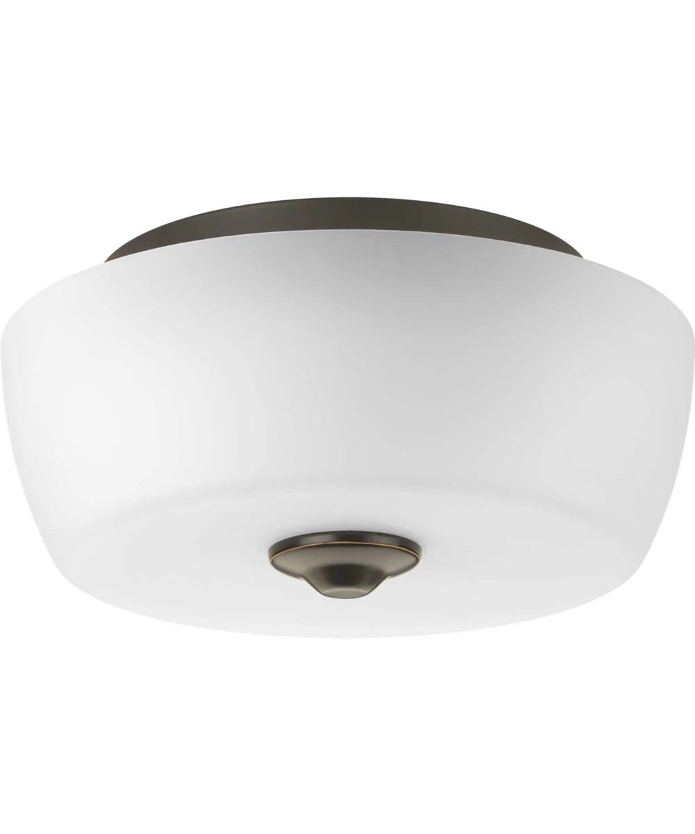 Leap 2-Light 14" Flush Mount Antique Bronze
