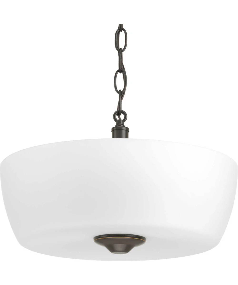 Leap 2-Light 14" Semi-Flush Mount Antique Bronze - Image 4