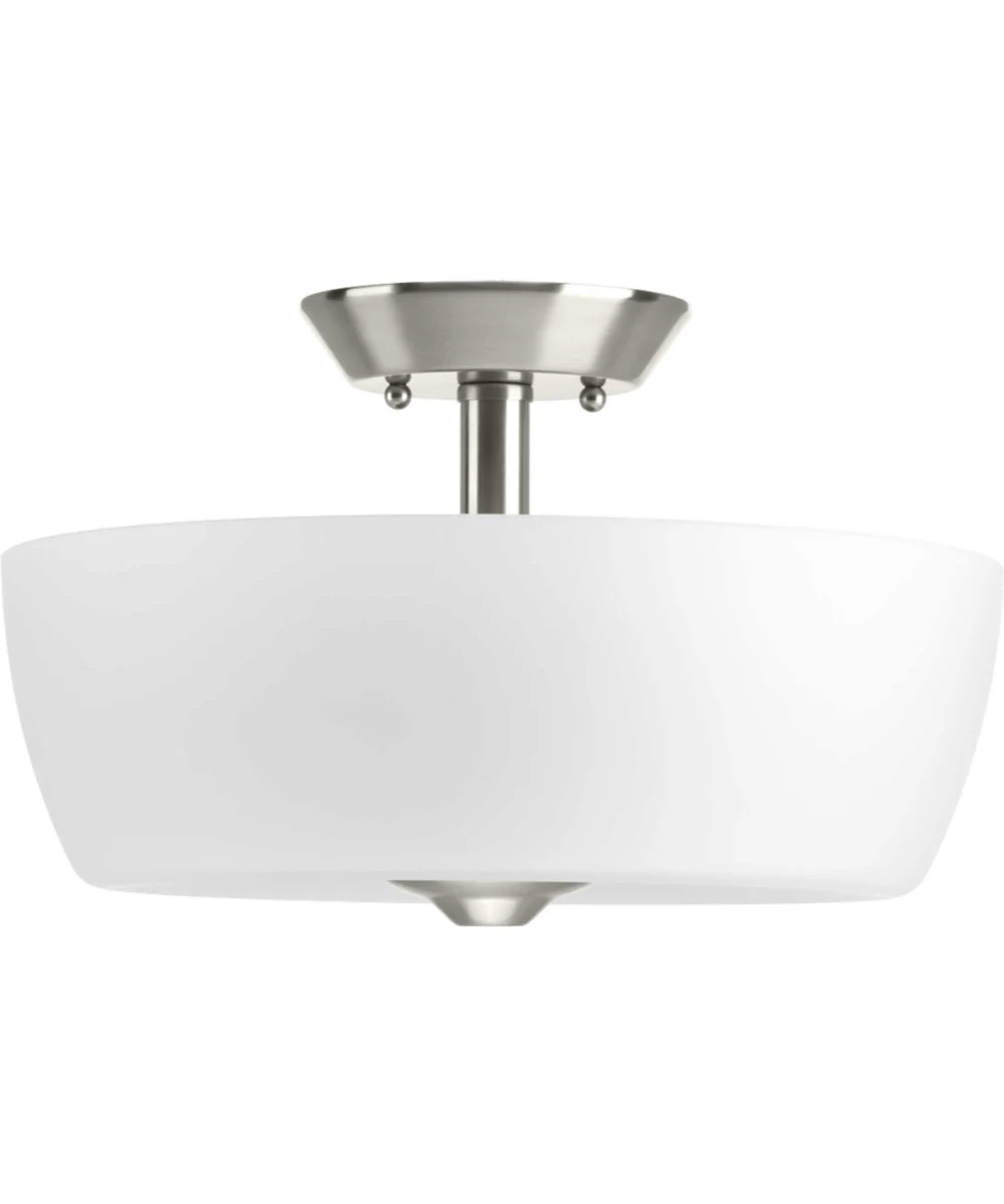 Leap 2-Light 14" Semi-Flush Mount Brushed Nickel - Image 2