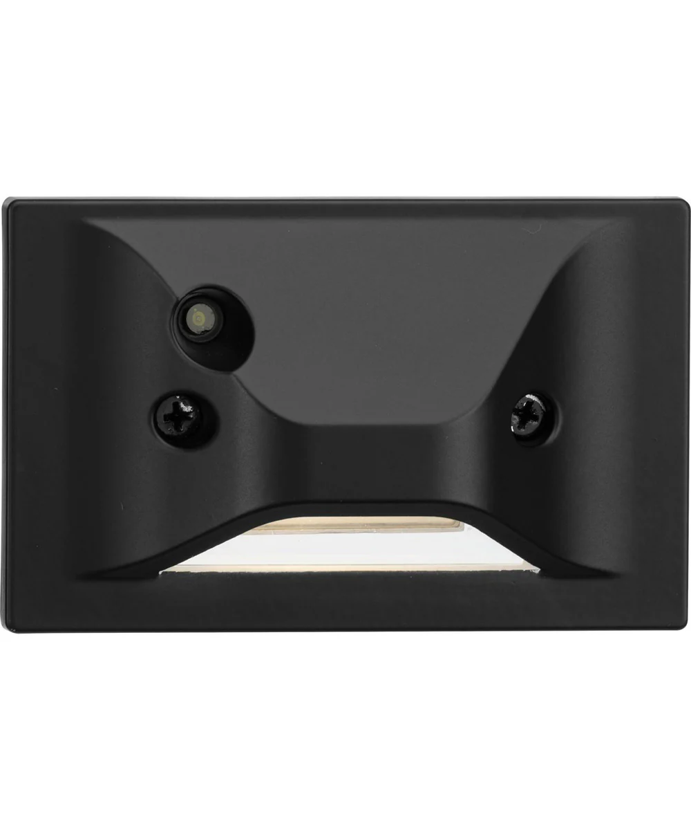 LED Indoor/Outdoor Antique Bronze Integrated LED Wall or Step Light with Photocell Black - Image 7