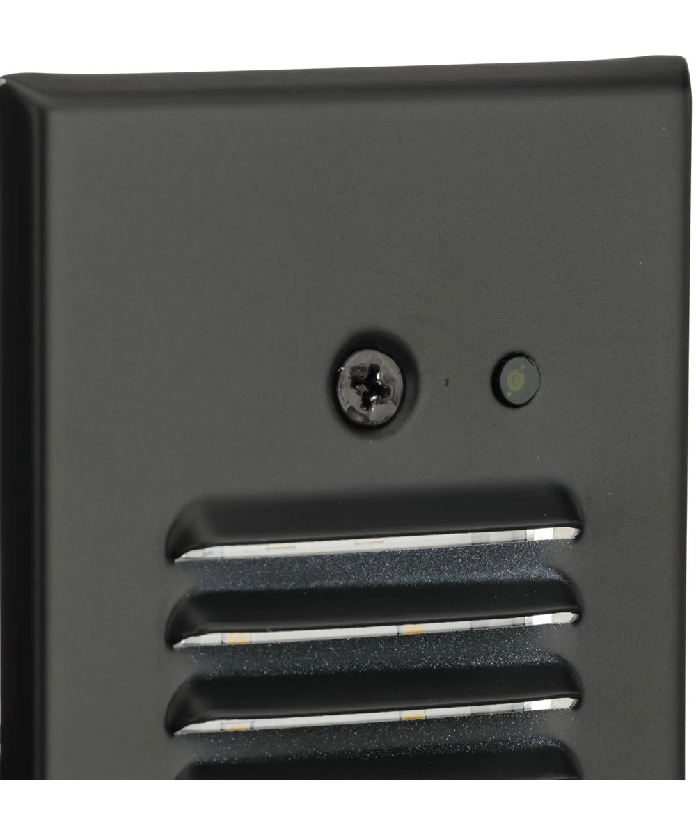 LED Indoor/Outdoor Integrated LED Wall or Step Light with Photocell Black - Image 11