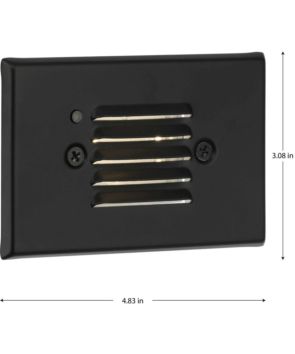 LED Indoor/Outdoor Integrated LED Wall or Step Light with Photocell Black - Image 3