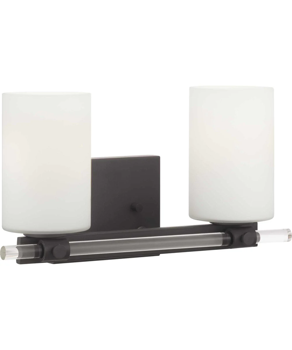 Lisbon 2-Light Bath & Vanity Matte Black