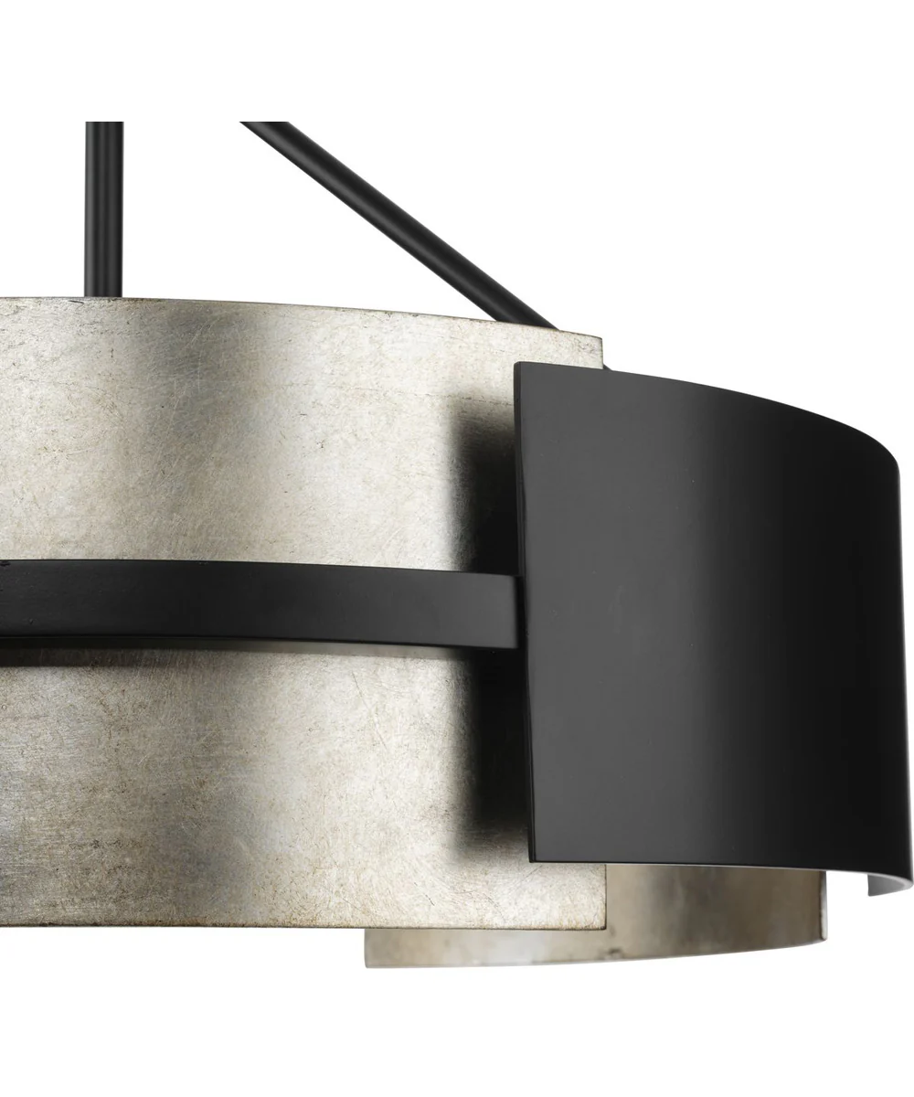 Lowery 3-Light Semi-Flush Mount Matte Black - Image 6