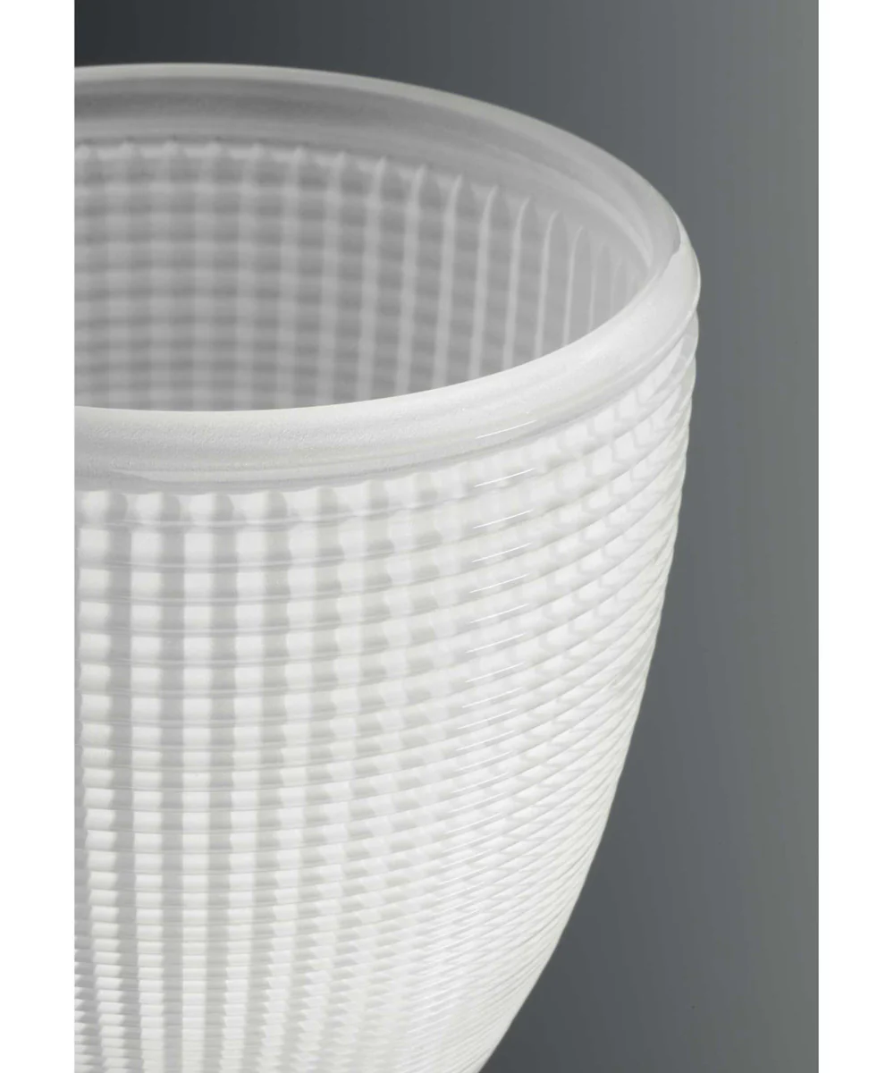 Lucky 2-Light Frosted Prismatic Glass Coastal Bath Vanity Light Brushed Nickel - Image 4