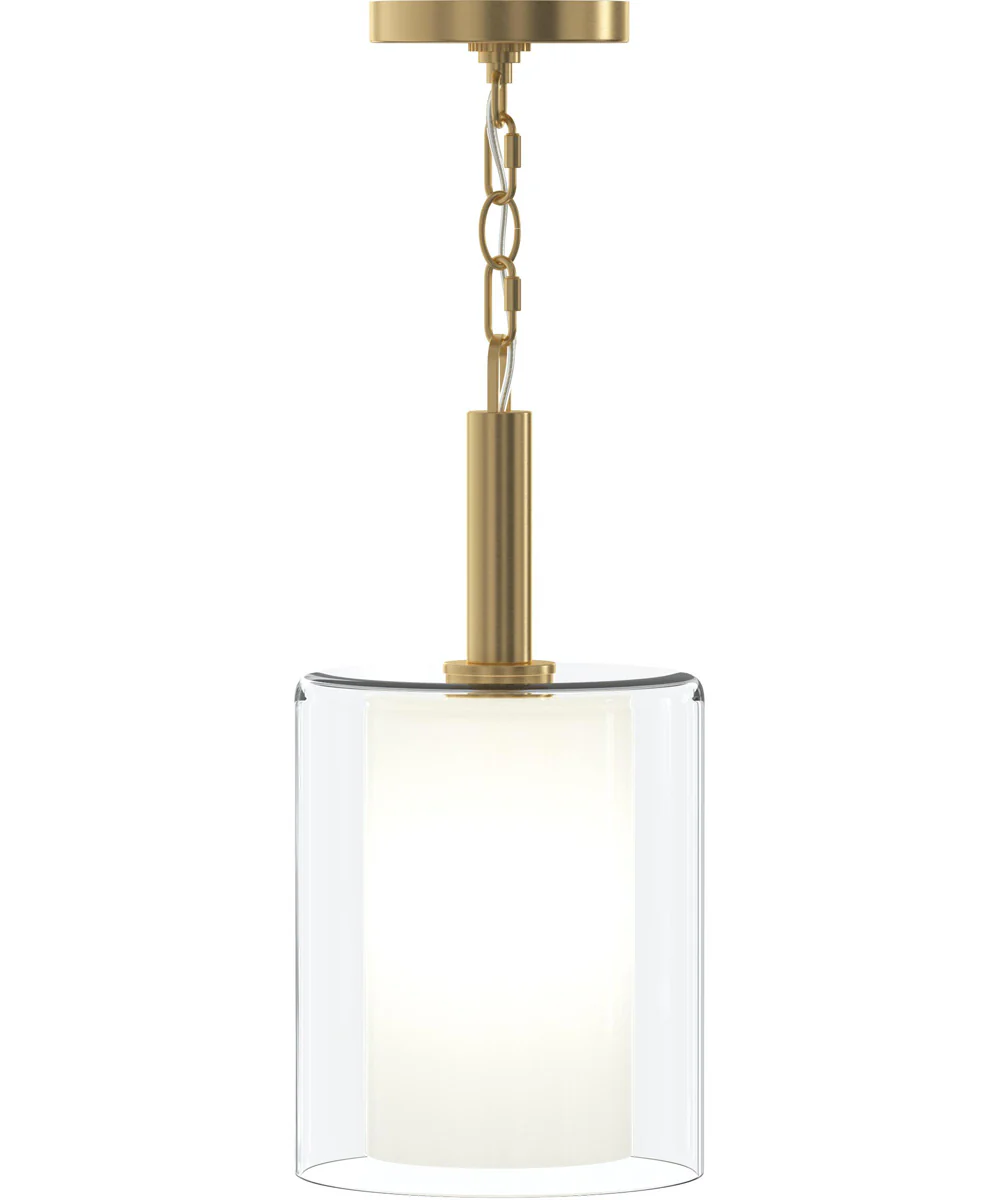 Mack 1-Light Pendant with Layered Glass Shade Brushed Gold - Image 9