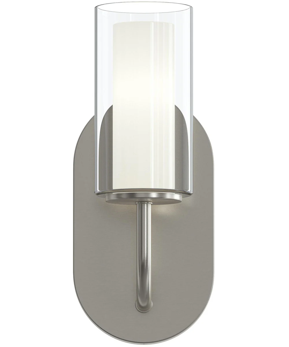Mack 1-Light Wall Sconce with Layered Glass Shade Brushed Nickel - Image 6