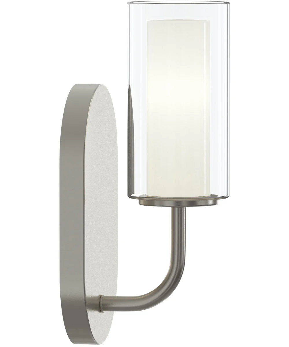 Mack 1-Light Wall Sconce with Layered Glass Shade Brushed Nickel - Image 7