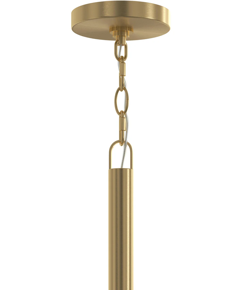 Mack 5-Light Chandelier with Layered Glass Shades Brushed Gold - Image 5