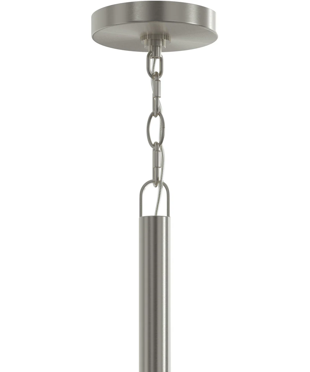 Mack 5-Light Chandelier with Layered Glass Shades Brushed Nickel - Image 5