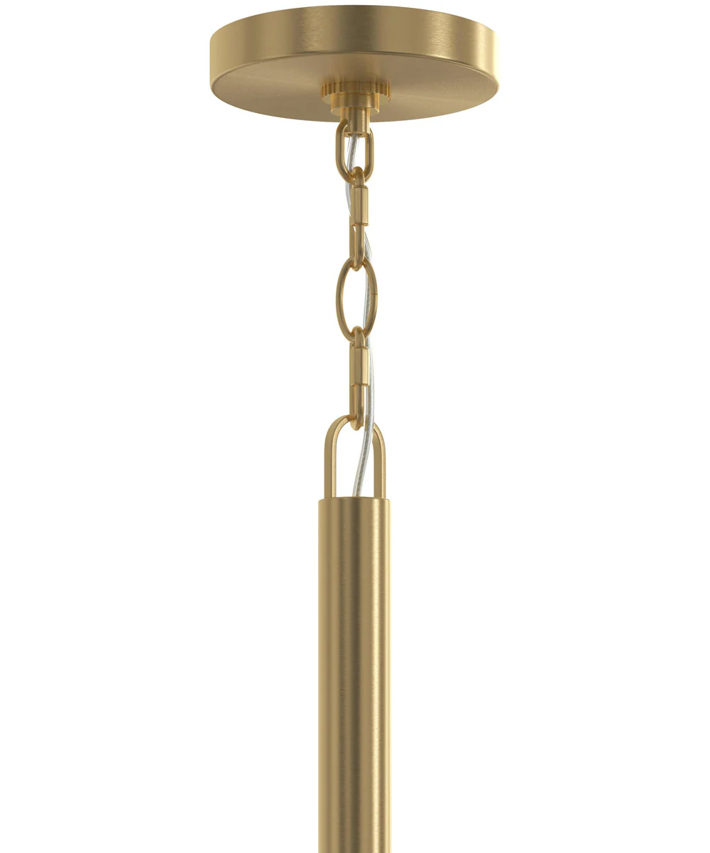 Mack 6-Light Chandelier with Layered Glass Shades Brushed Gold - Image 5