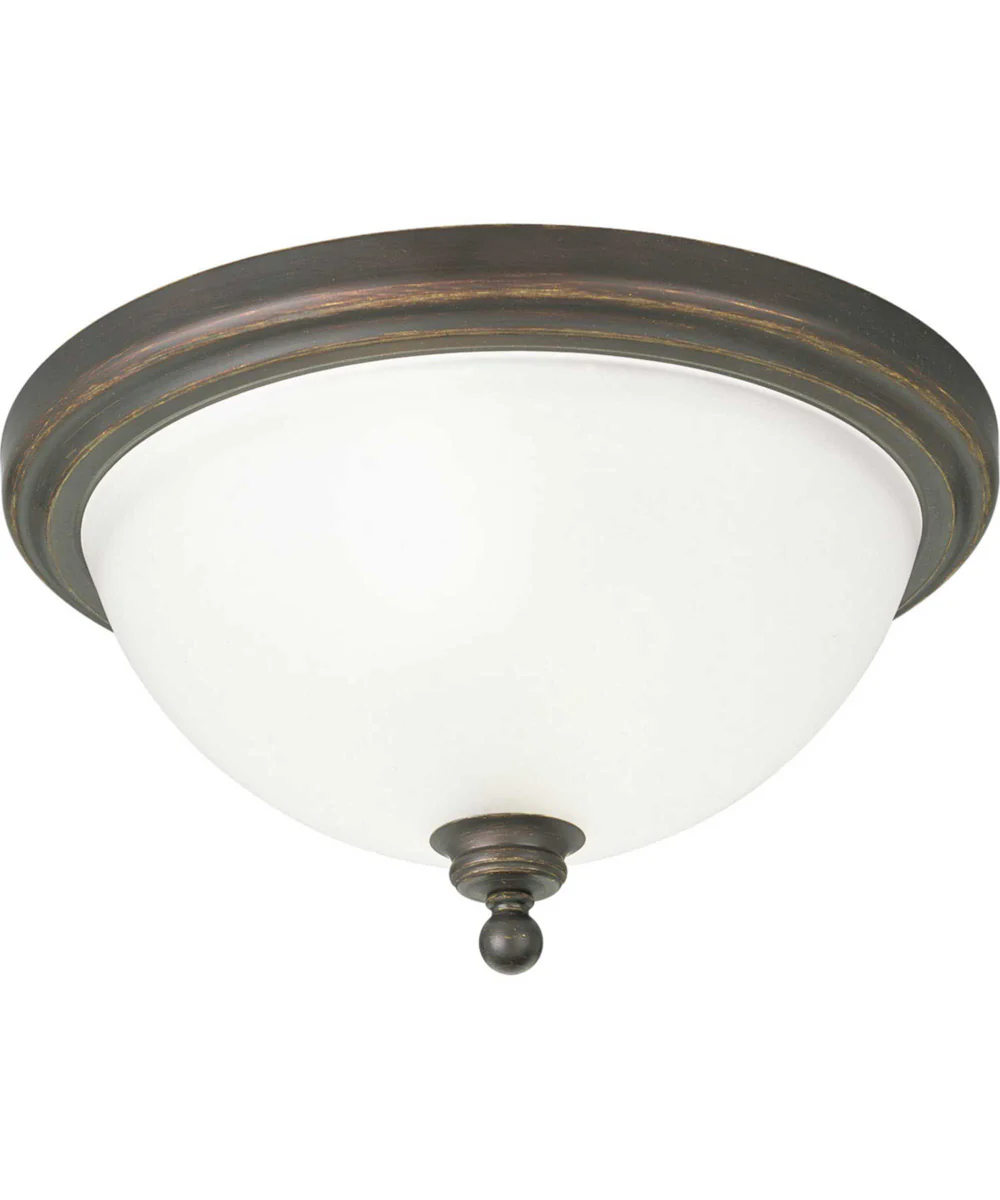 Madison 2-Light 15-3/4" Close-to-Ceiling Antique Bronze